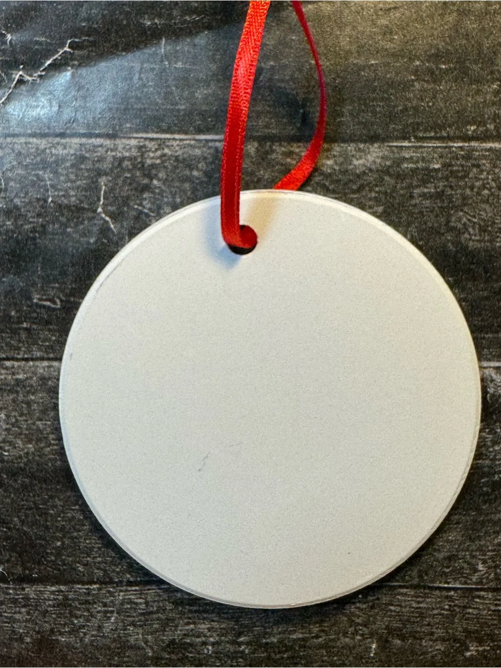 Santa The Most Wonderful Time Of Christmas Round Ceramic Holiday Ornament